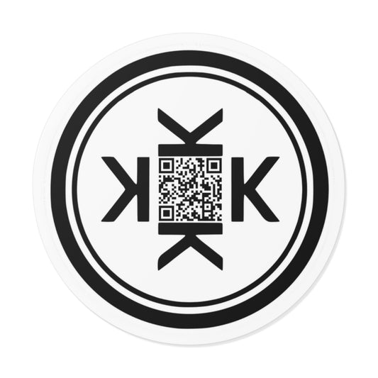 Kek QR Round Vinyl Stickers