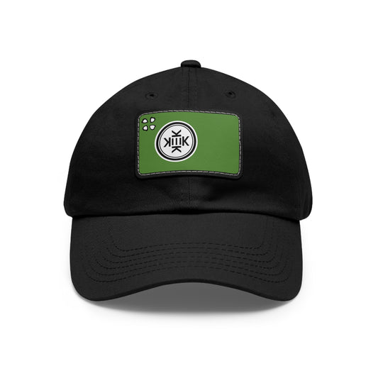 Kekistani Dad Hat with Leather Patch (Rectangle)