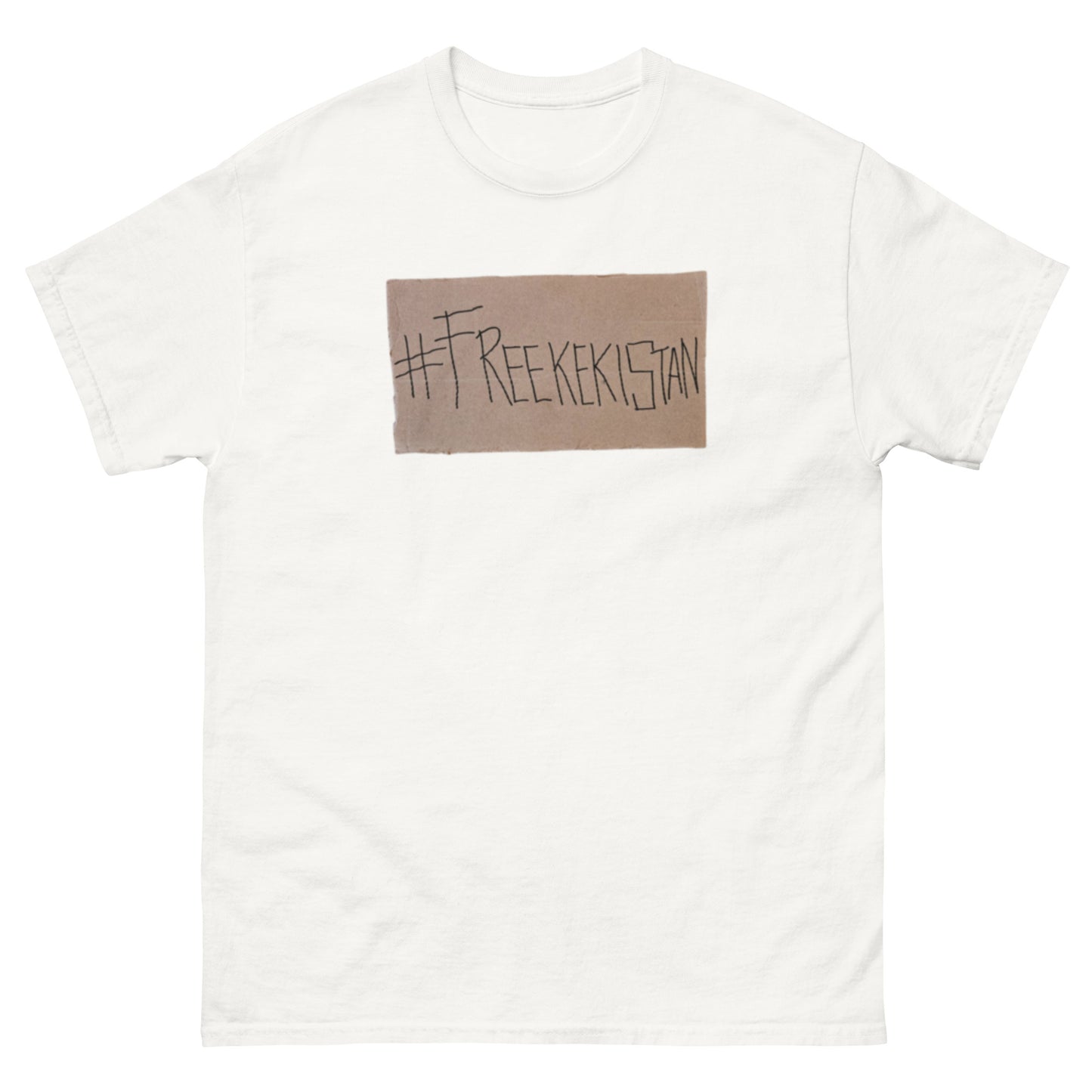 #FREEKEKISTAN Cardboard Men's classic tee